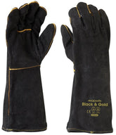 Maxisafe Black & Gold Welders Gauntlet (12 Pairs)